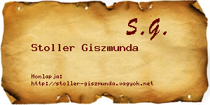 Stoller Giszmunda névjegykártya